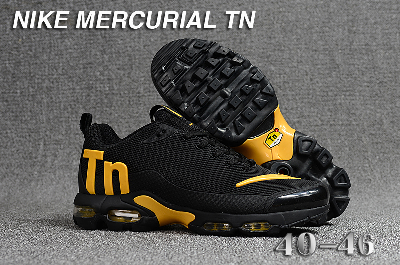 Nike Air Max Mercurial TN Black Yellow Shoes
